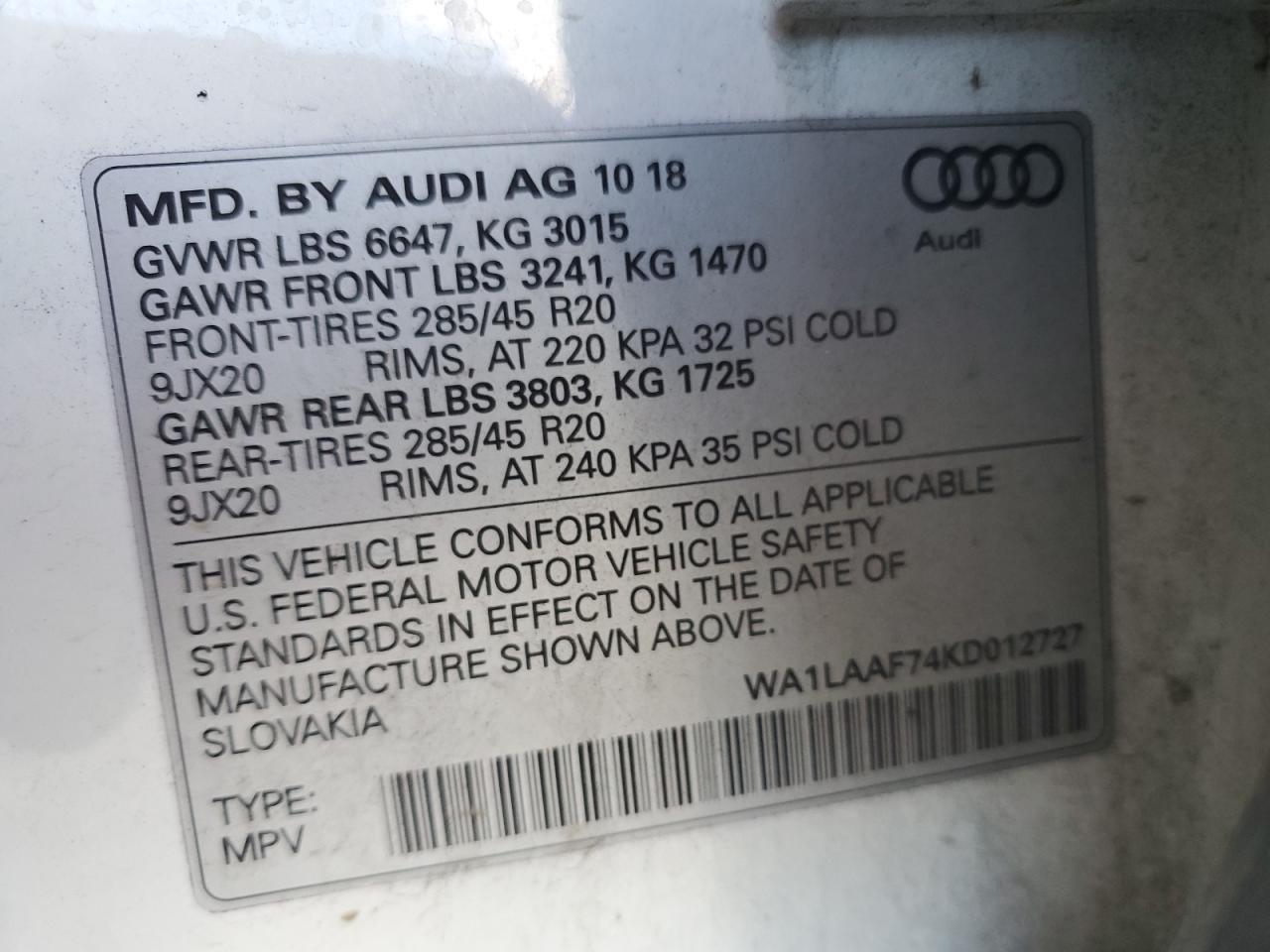 AUDI Q7 PREMIUM PLUS