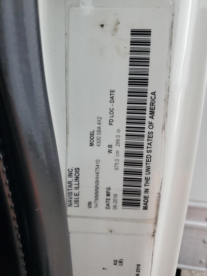 Lot #3283791413 2017 INTERNATIONAL 4000 4300