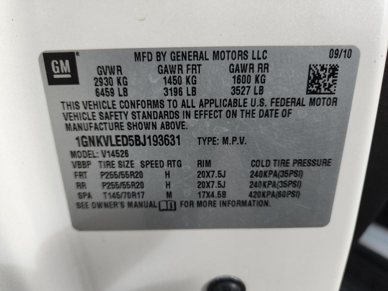 CHEVROLET TRAVERSE LTZ