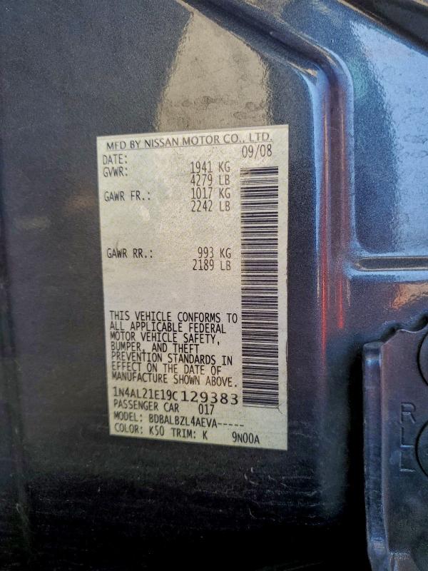 2009 NISSAN ALTIMA 2.5 #3304813636