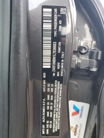 2020 ALFA ROMEO GIULIA TI #3291023170