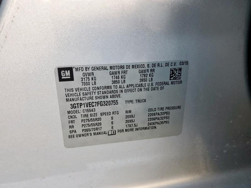 2015 GMC SIERRA C15 #3287658029