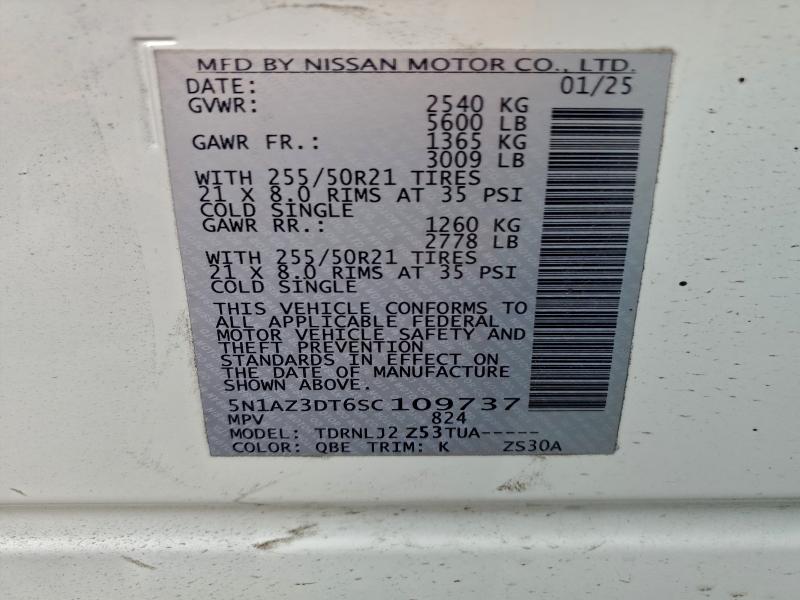2025 NISSAN MURANO PLA #3303081772