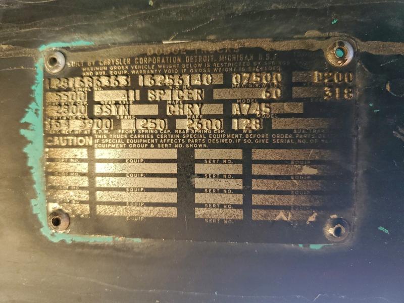 1966 DODGE D200 #3296346102