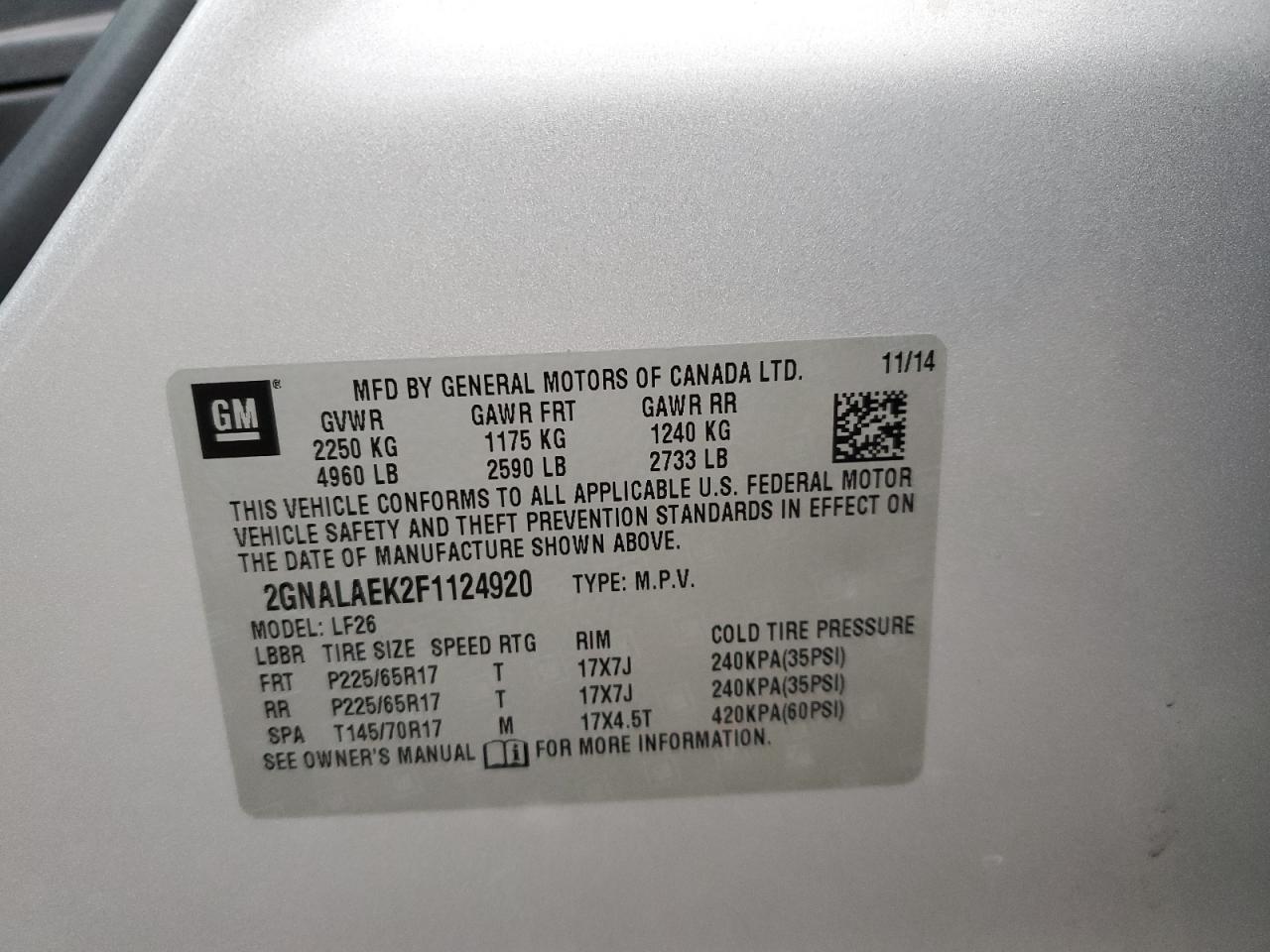 CHEVROLET EQUINOX LS