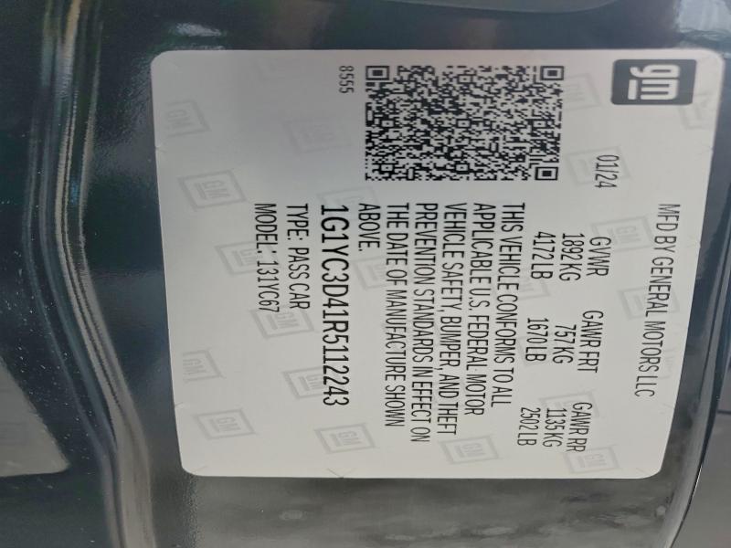 2024 CHEVROLET CORVETTE S #3297876784