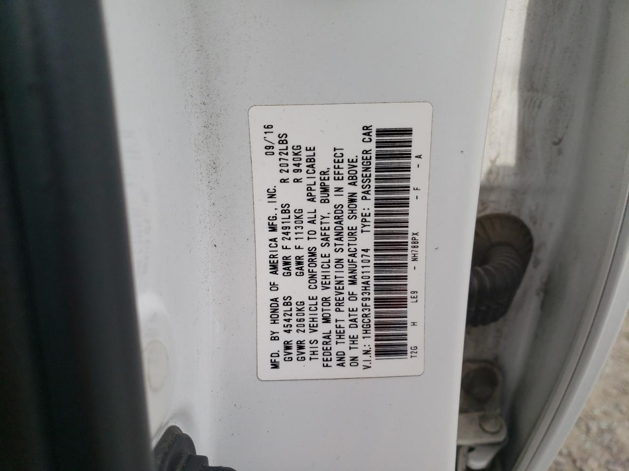 HONDA ACCORD TOURING