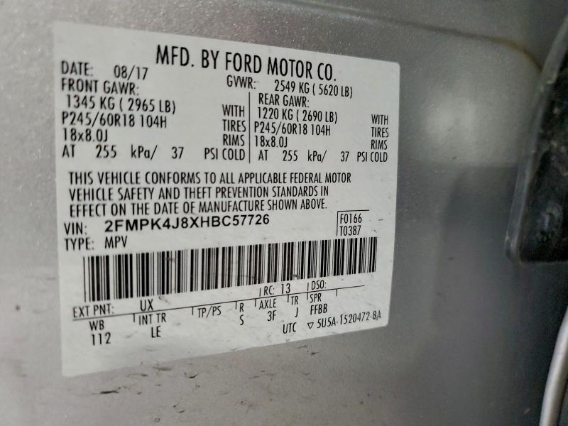 2017 FORD EDGE SEL #3303779457