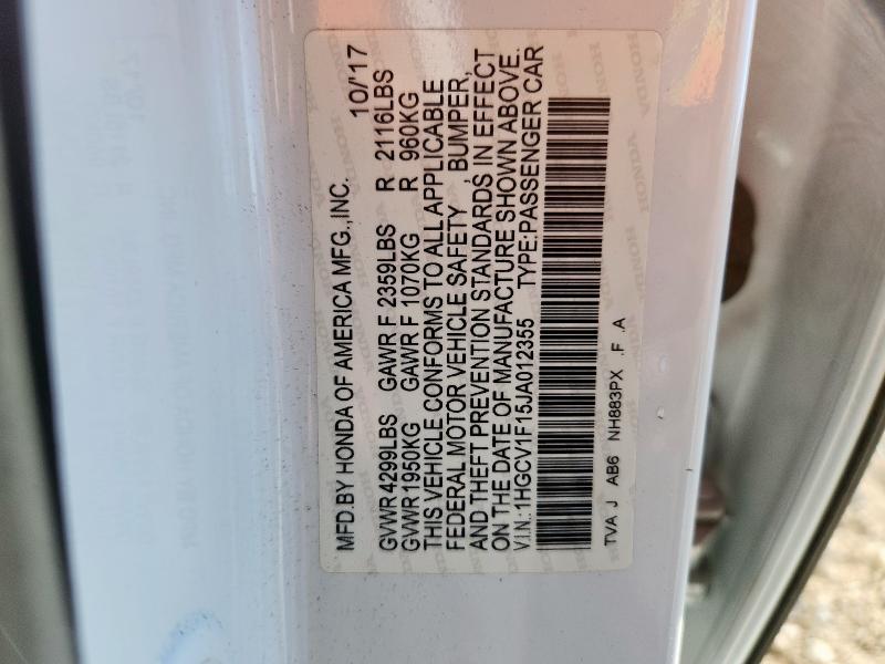 2018 HONDA ACCORD LX #3310454299