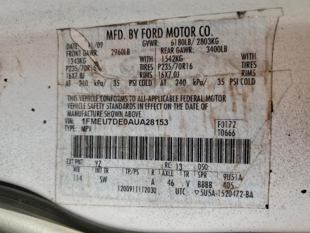 2010 FORD EXPLORER X #3301713363