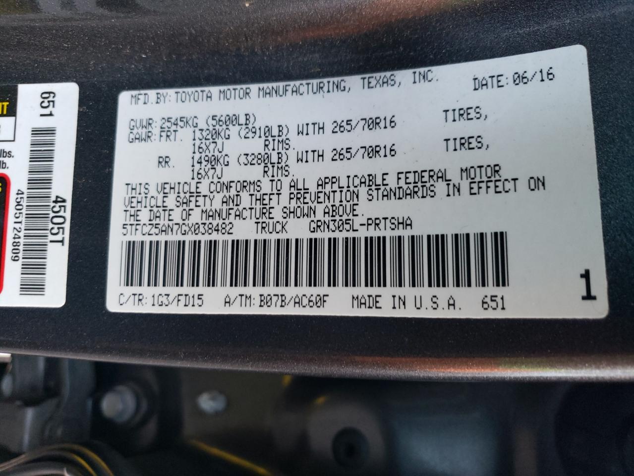 TOYOTA TACOMA DOUBLE CAB