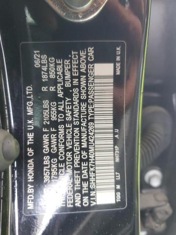 2021 HONDA CIVIC SPOR #3290240211