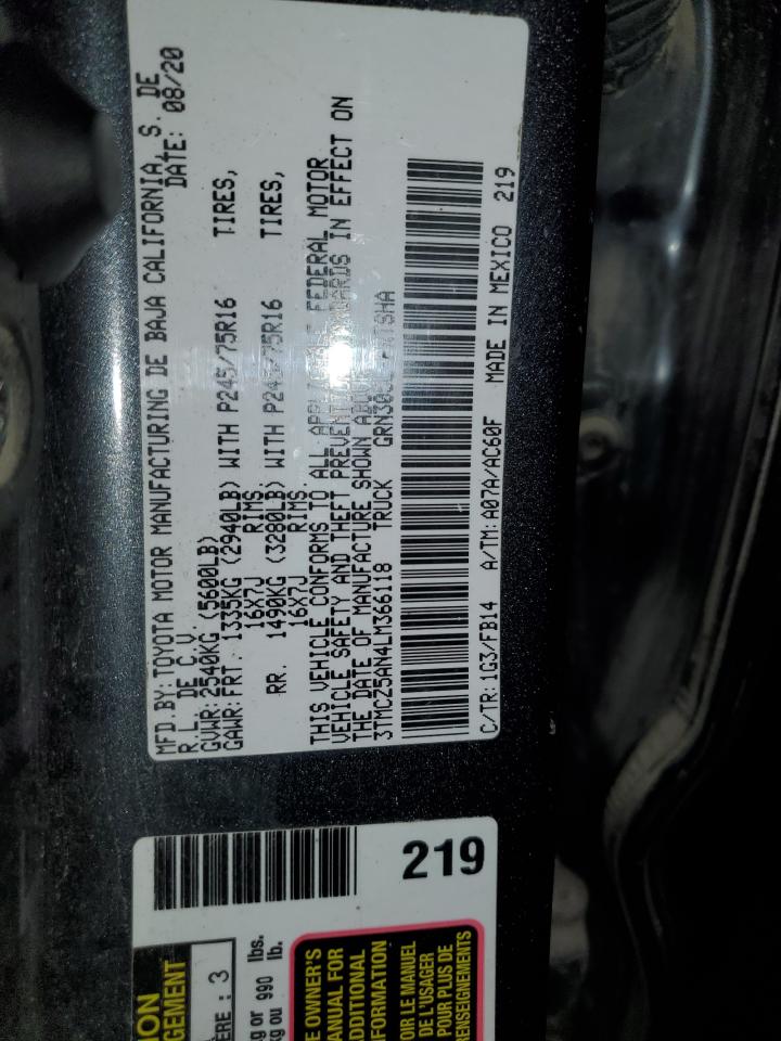 Lot #3311722237 2020 TOYOTA TACOMA DOU