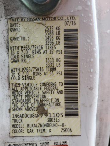 2016 NISSAN FRONTIER S #3293701415