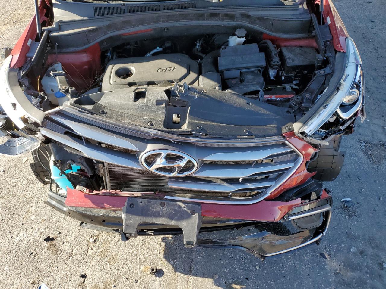 Lot #3308491346 2017 HYUNDAI SANTA FE S