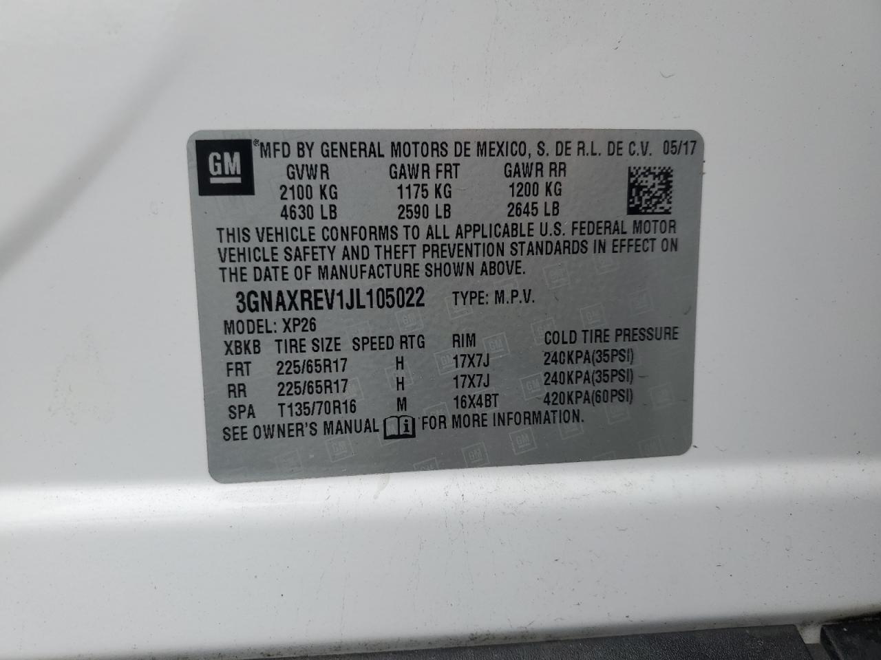 CHEVROLET EQUINOX LS