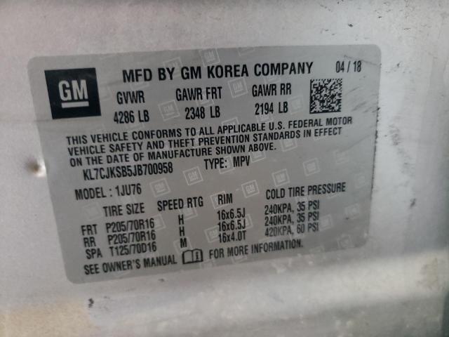 2018 CHEVROLET TRAX LS #3302740019