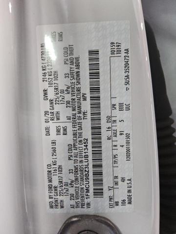 2020 FORD ESCAPE SE #3303662943