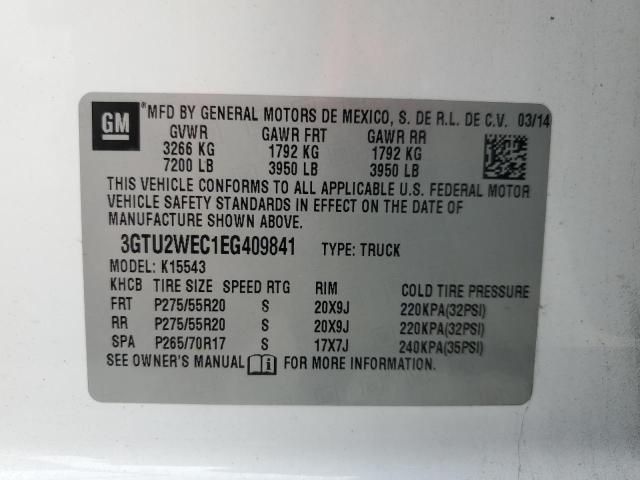 2014 GMC SIERRA K15 #3294403522