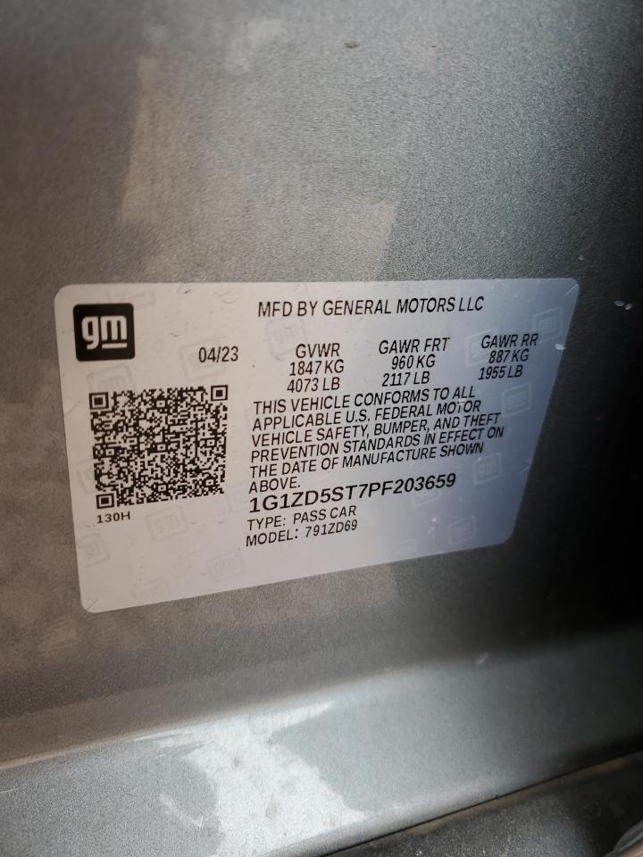 Lot #3317177123 2023 CHEVROLET MALIBU LT