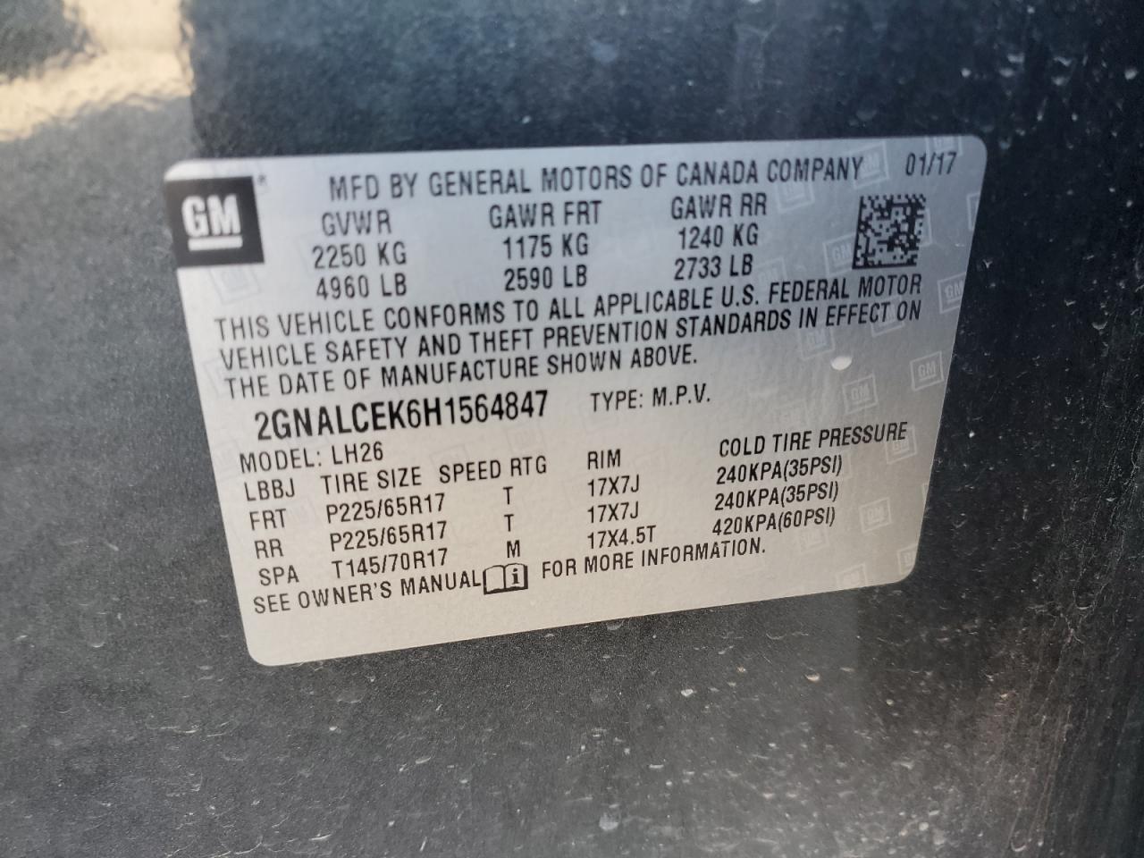 CHEVROLET EQUINOX LT