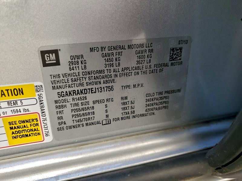 2014 BUICK ENCLAVE #3301829375