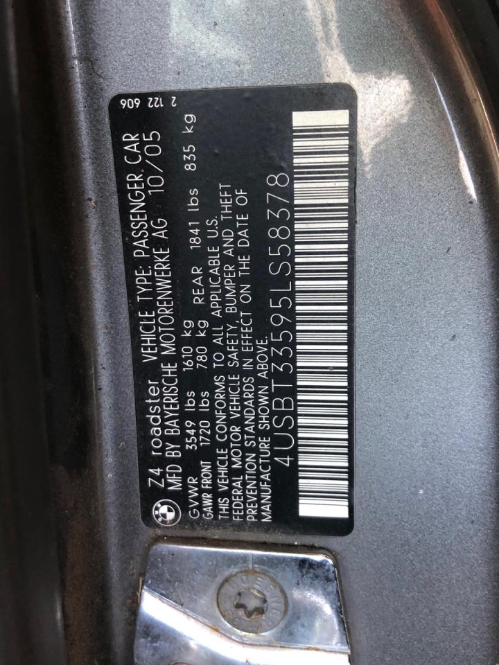 Lot #3291212958 2005 BMW Z4 2.5