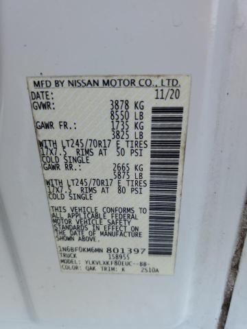 2021 NISSAN NV 1500 S #3281516712