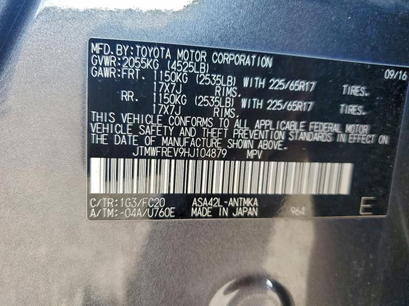 2017 TOYOTA RAV4 XLE #3296427638