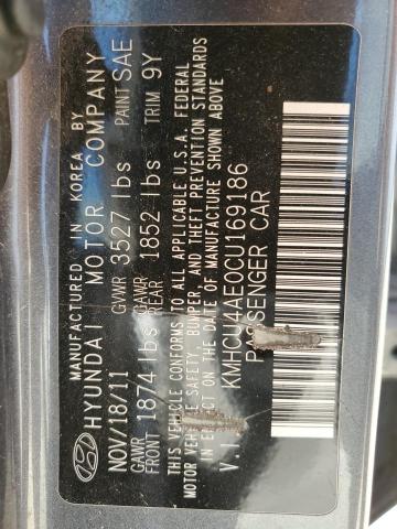 2012 HYUNDAI ACCENT GLS #3292565702