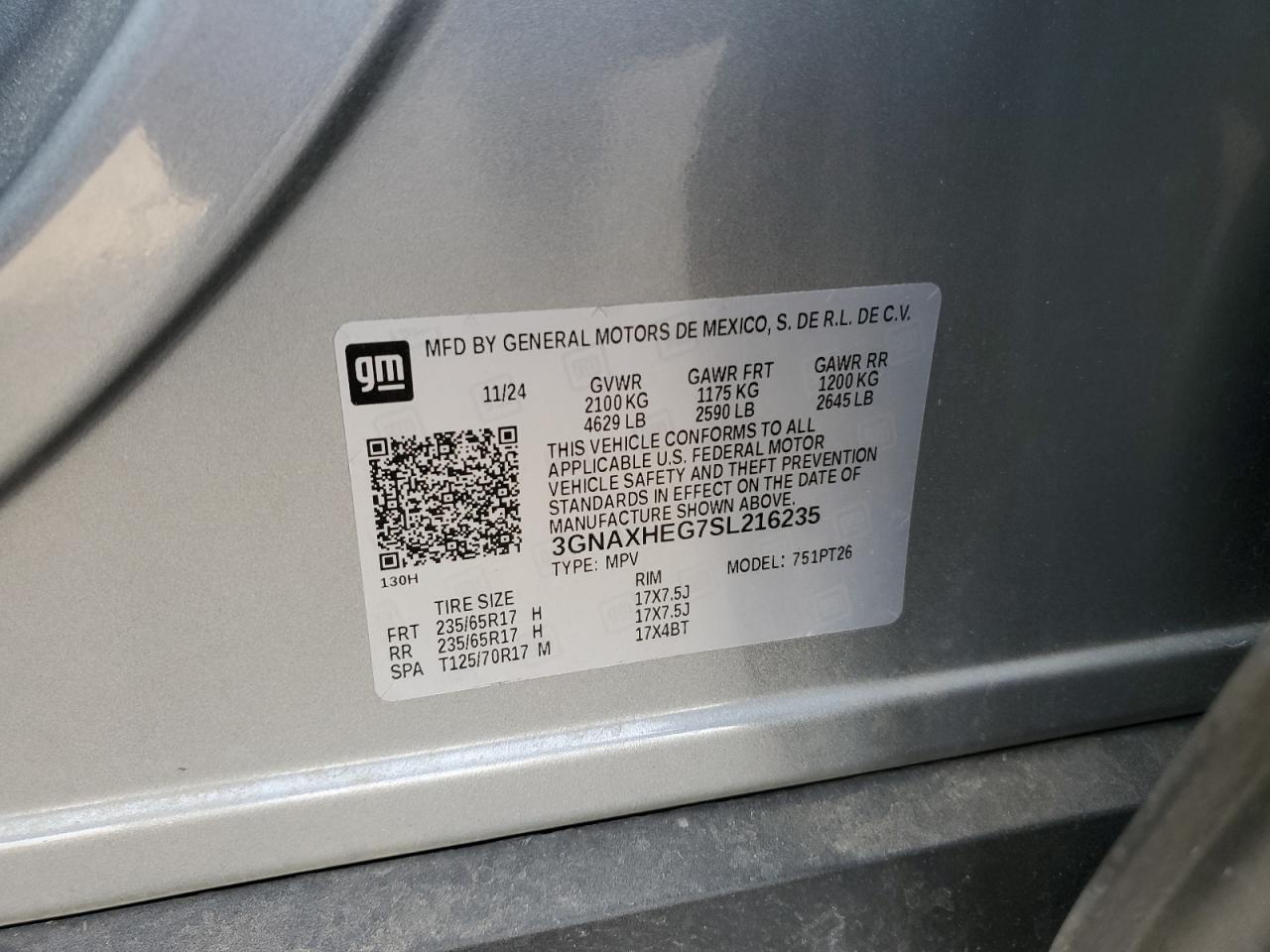 CHEVROLET EQUINOX LT