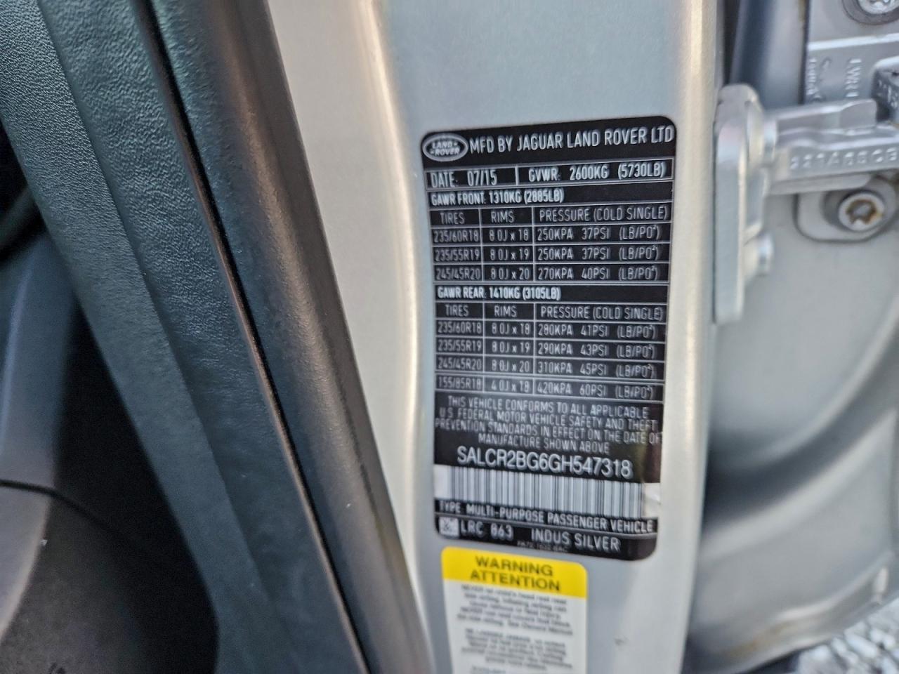 Lot #3302757351 2016 LAND ROVER DISCOVERY