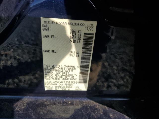 2021 NISSAN ALTIMA SR #3304069489