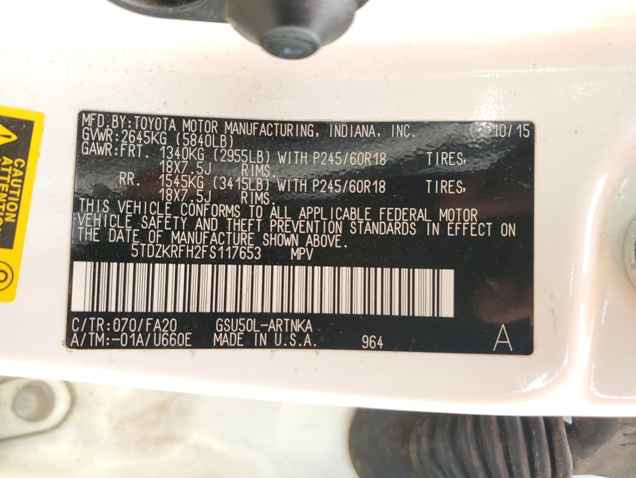 TOYOTA HIGHLANDER LE