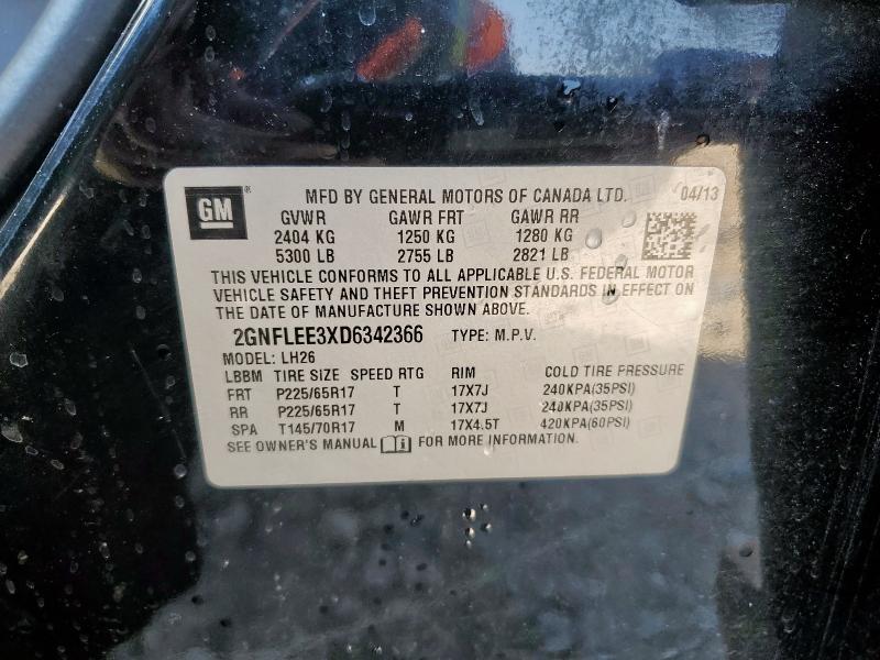 2013 CHEVROLET EQUINOX LT #3293429422