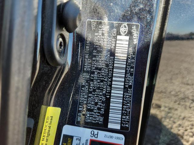 2017 TOYOTA CAMRY LE #3284624330