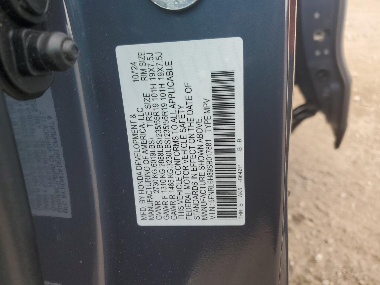 HONDA ODYSSEY TOURING