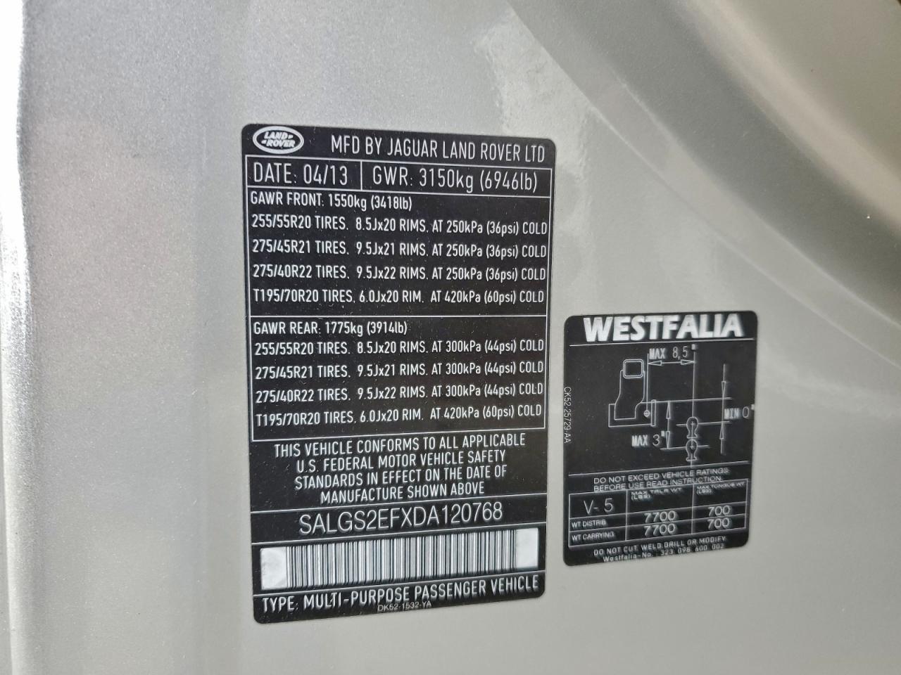 LAND ROVER RANGE ROVER SUPERCHARGED