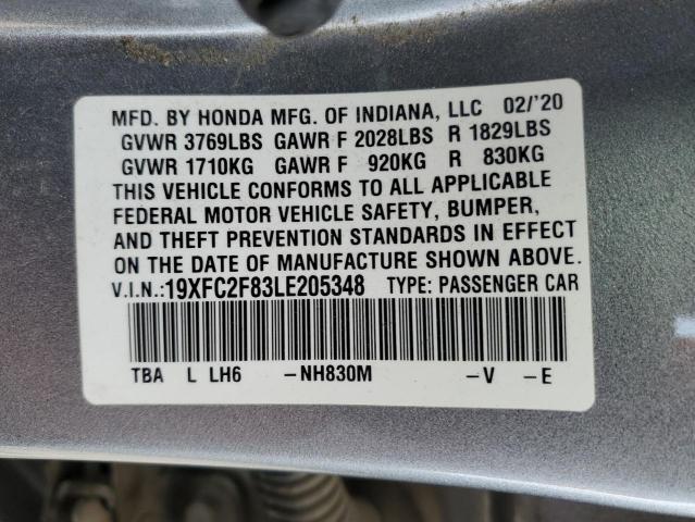 2020 HONDA CIVIC SPOR #3304934550