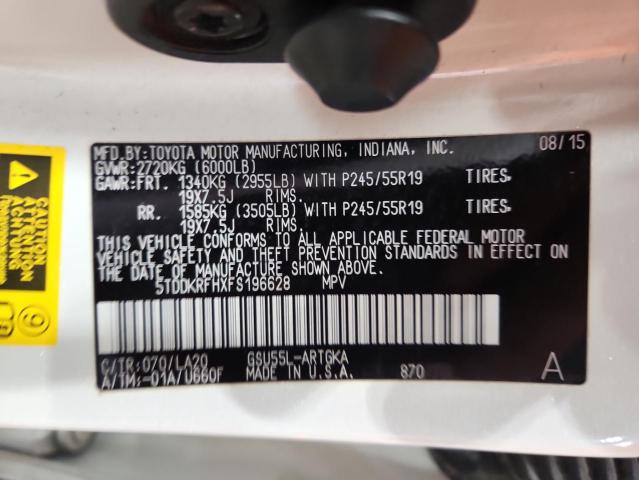 2015 TOYOTA HIGHLANDER #3291024173