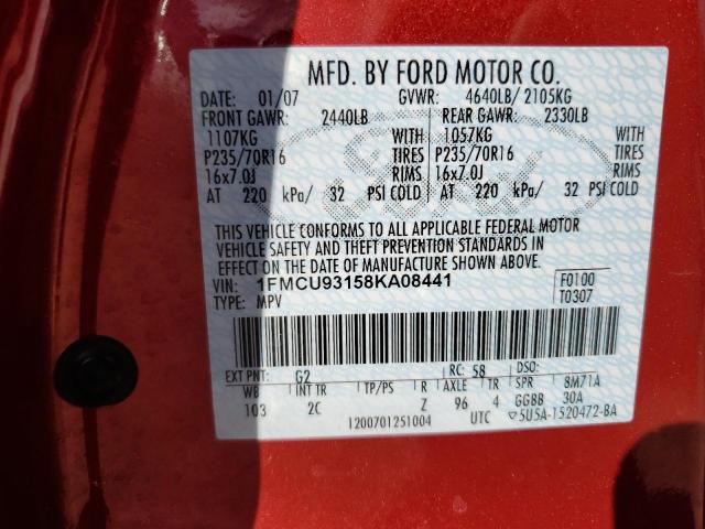 2008 FORD ESCAPE XLT #3297420195