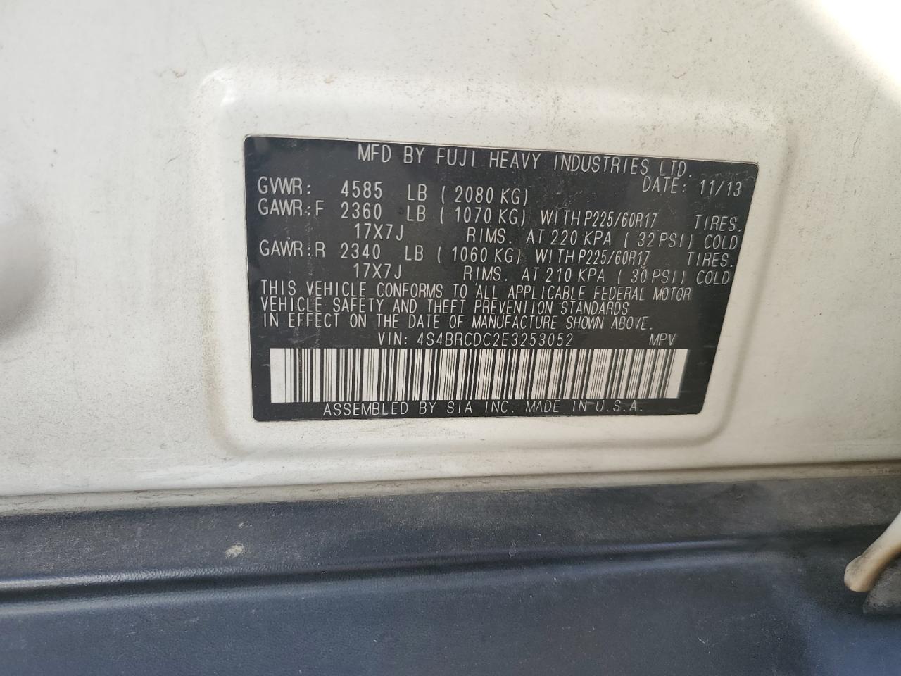 SUBARU OUTBACK 2.5I PREMIUM