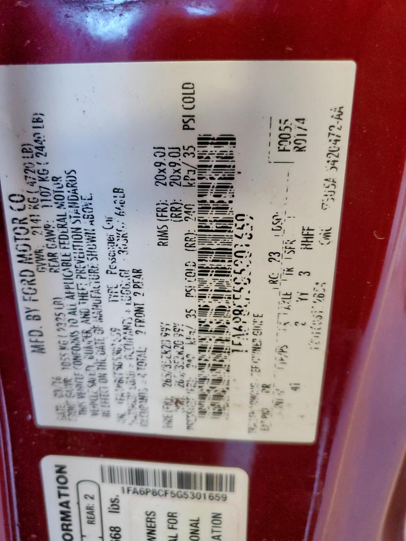 2016 FORD MUSTANG GT #3305663720