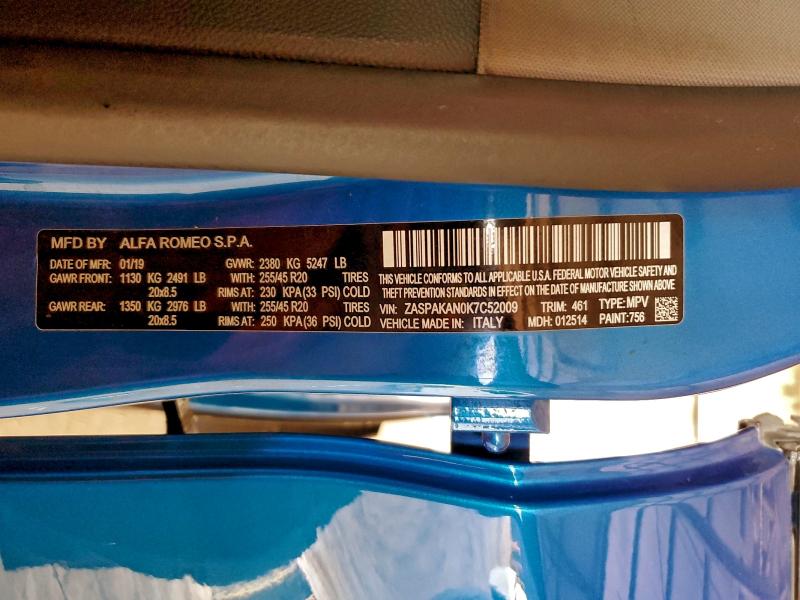 2019 ALFA ROMEO STELVIO #3302810907