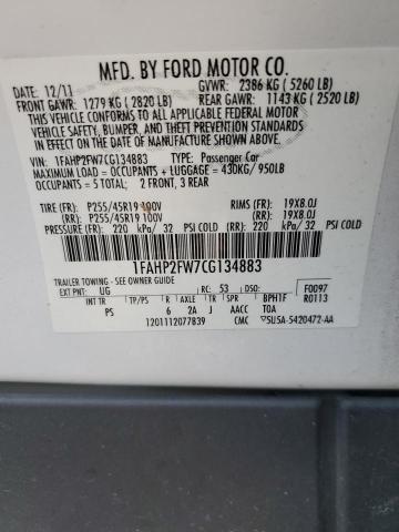 2012 FORD TAURUS LIM #3296511658