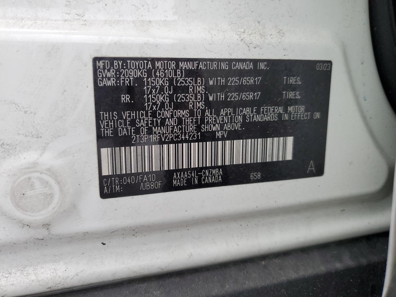 Lot #3302797886 2023 TOYOTA RAV4 XLE