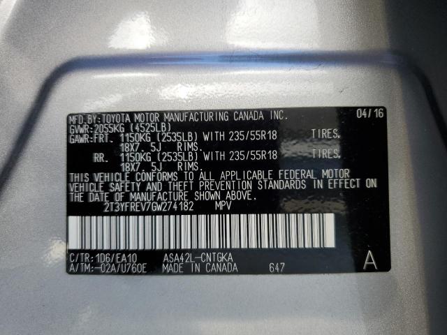 2016 TOYOTA RAV4 LIMIT #3292511676