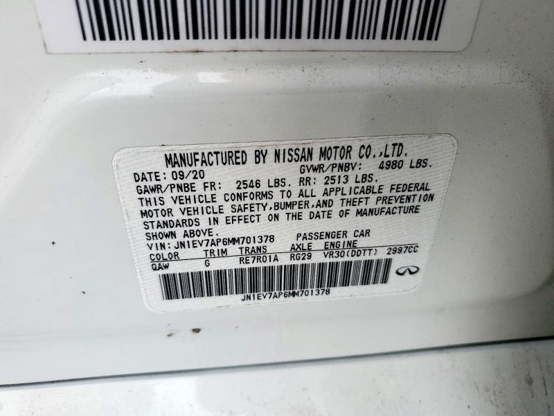 2021 INFINITI Q50 PURE #3290183216