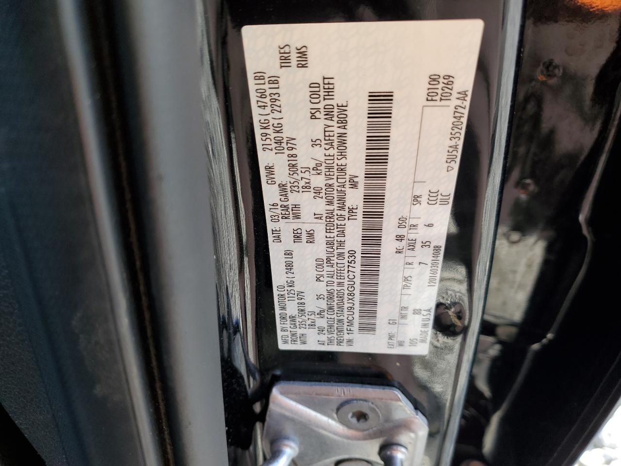 FORD ESCAPE TITANIUM