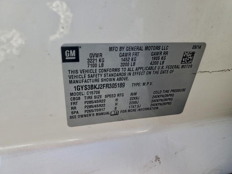 2015 CADILLAC ESCALADE L #3305391310